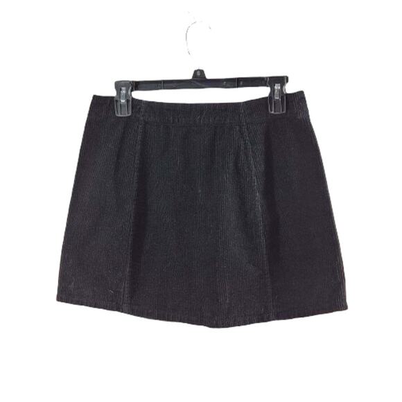 Rue 21 Black Corduroy Button Down Mini Skirt Women's Size Small - Picture 3 of 4